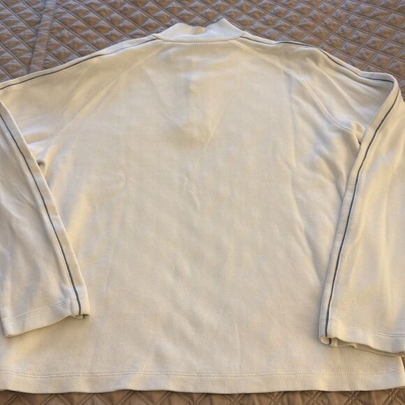 Hugo Boss Mens’ Long Sleeve Cotton Sweater. White with Gray Detail. Size Large. - Picture 5 of 7